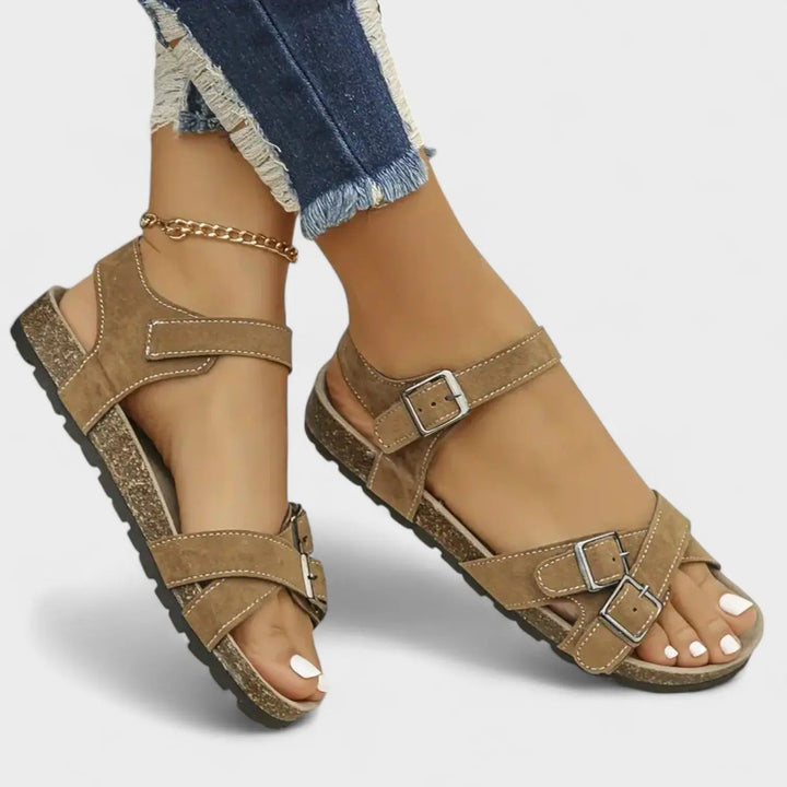 Zara – Classic Leather Strappy Sandals
