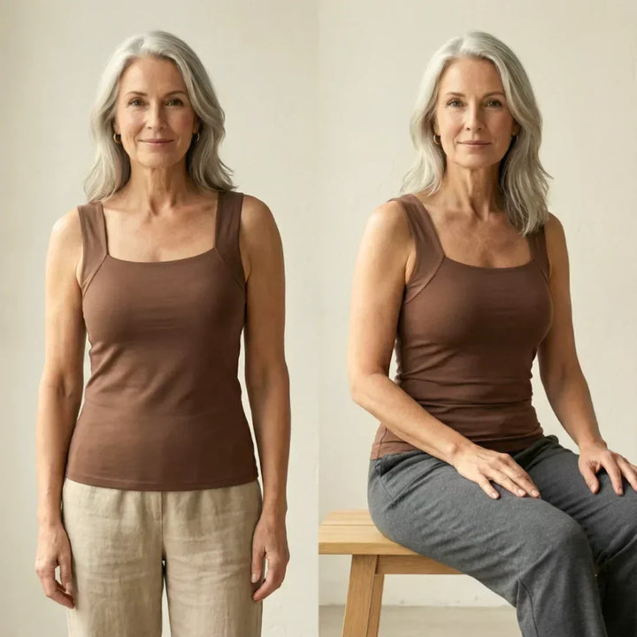 Cleo – Seamless Stretch Tank Bra with Support