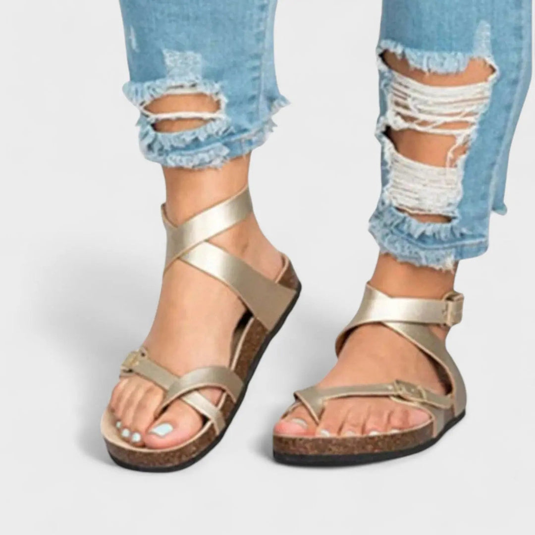 Zara – Classic Leather Strappy Sandals