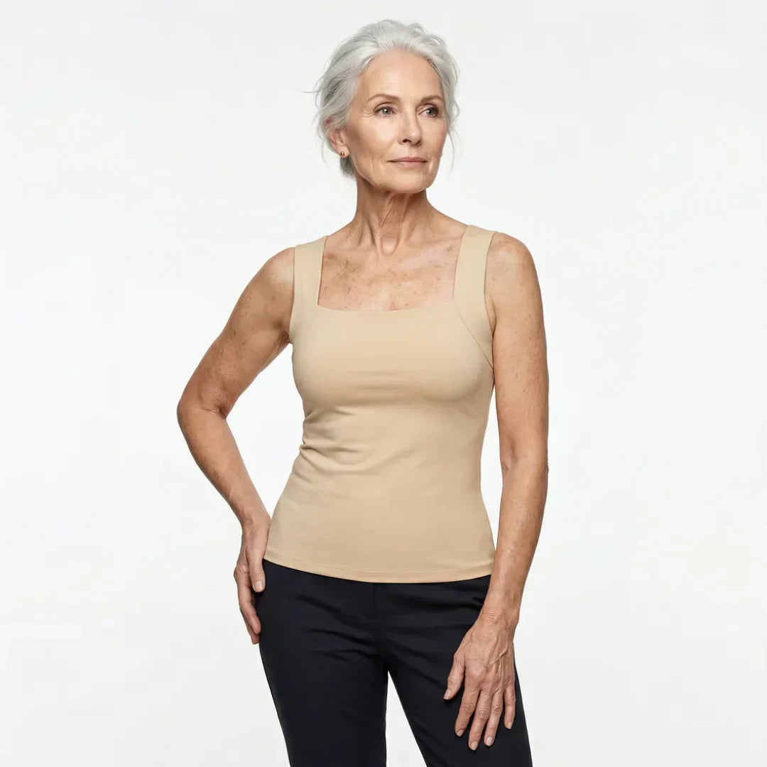 Cleo – Seamless Stretch Tank Bra with Support