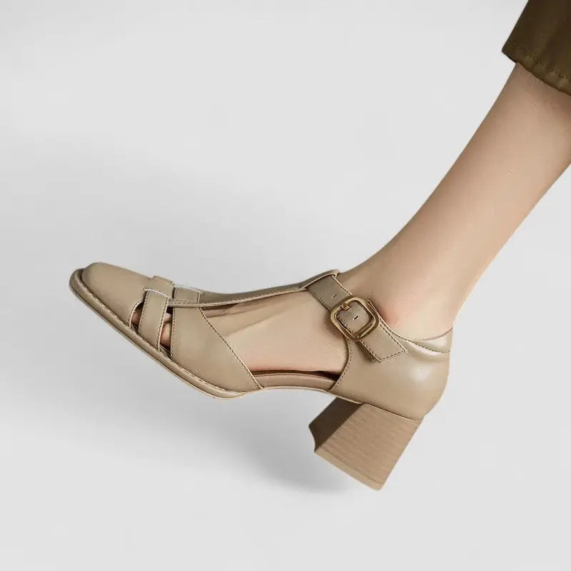 Freya – Comfortable Orthopedic Block Heel Sandals
