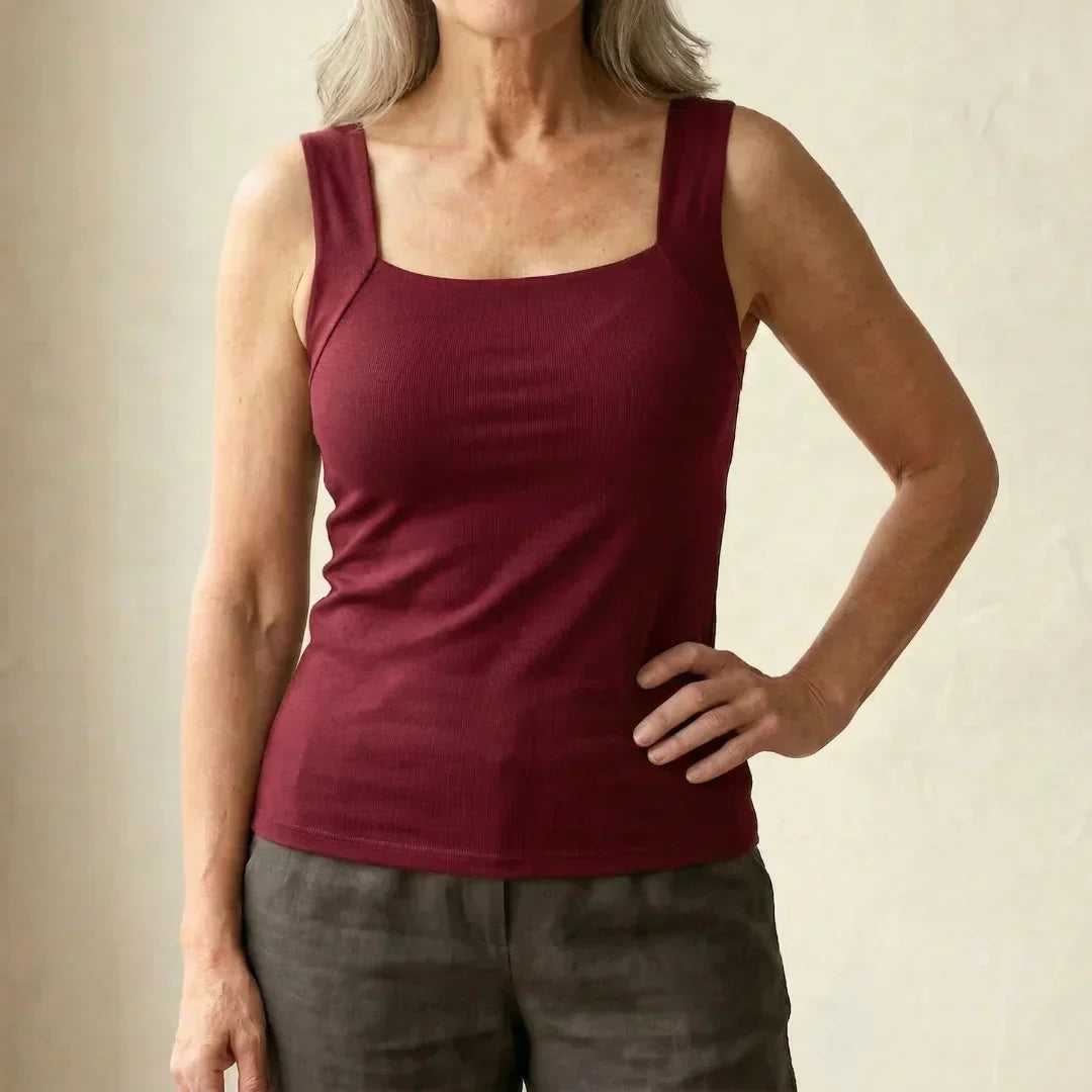 Cleo – Seamless Stretch Tank Bra with Support