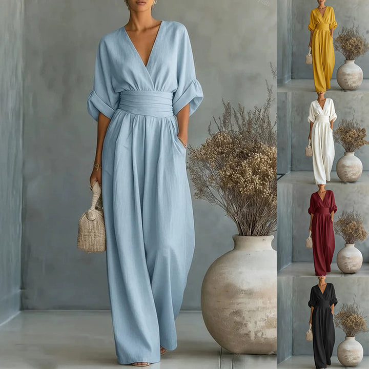 Felicity – Breezy Wide-Leg Linen Jumpsuit