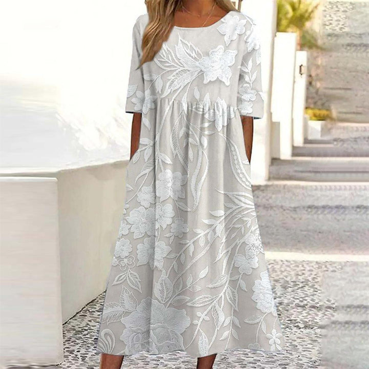 Darcy – Timeless Midi Dress with Elegant Silhouette