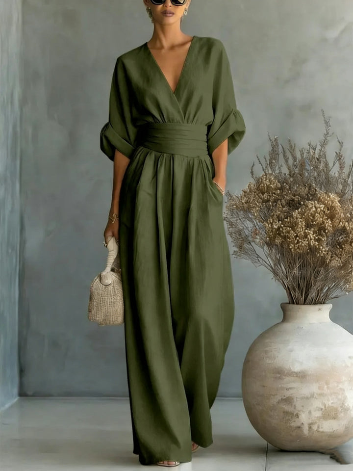 Felicity – Breezy Wide-Leg Linen Jumpsuit