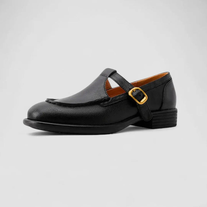 Cassie – Comfortable Square-Toe Mary Jane Flats