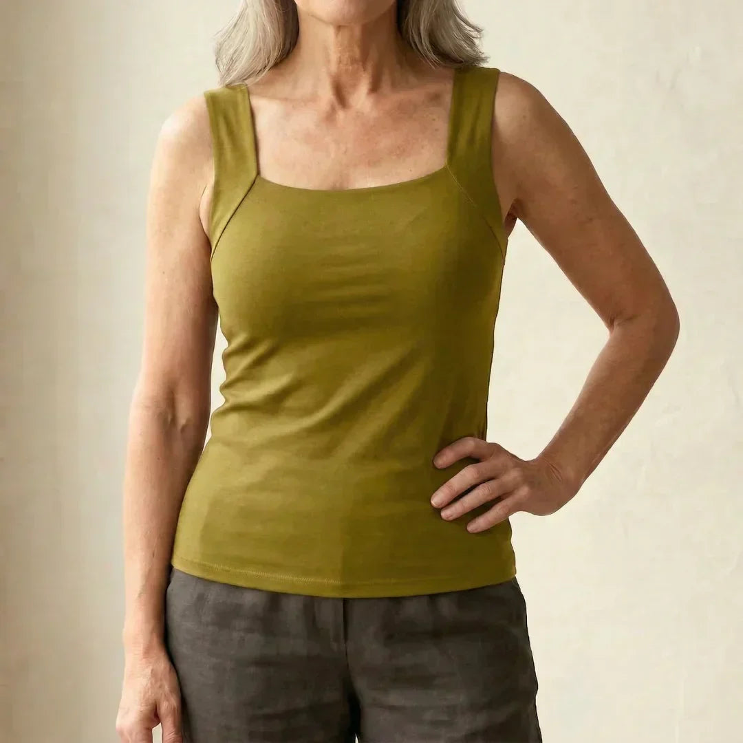 Cleo – Seamless Stretch Tank Bra with Support