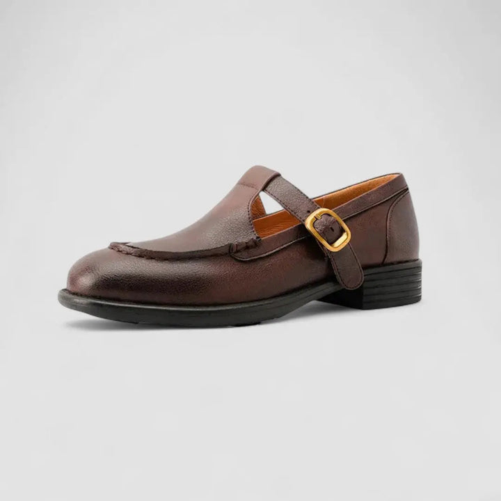 Cassie – Comfortable Square-Toe Mary Jane Flats