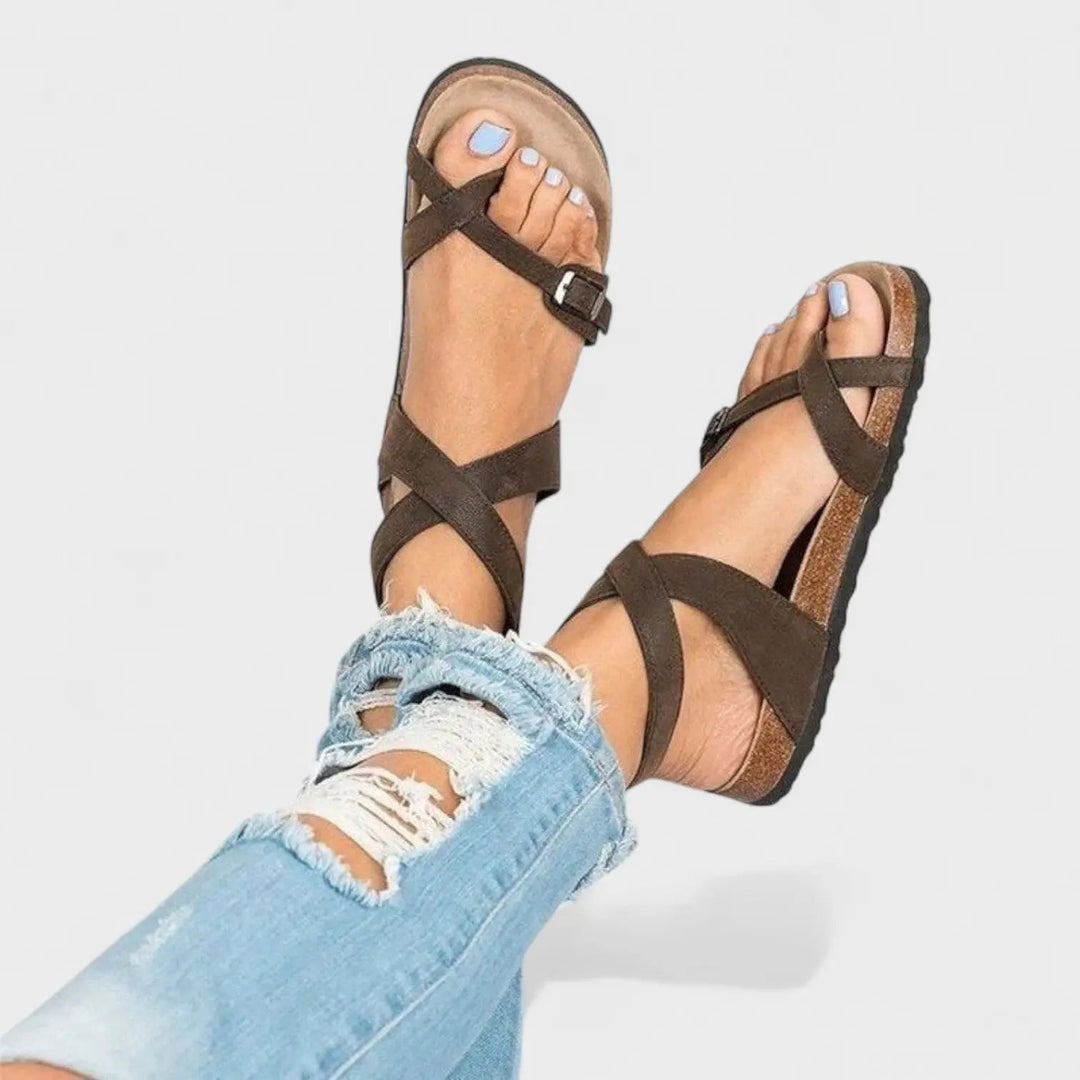 Zara – Classic Leather Strappy Sandals