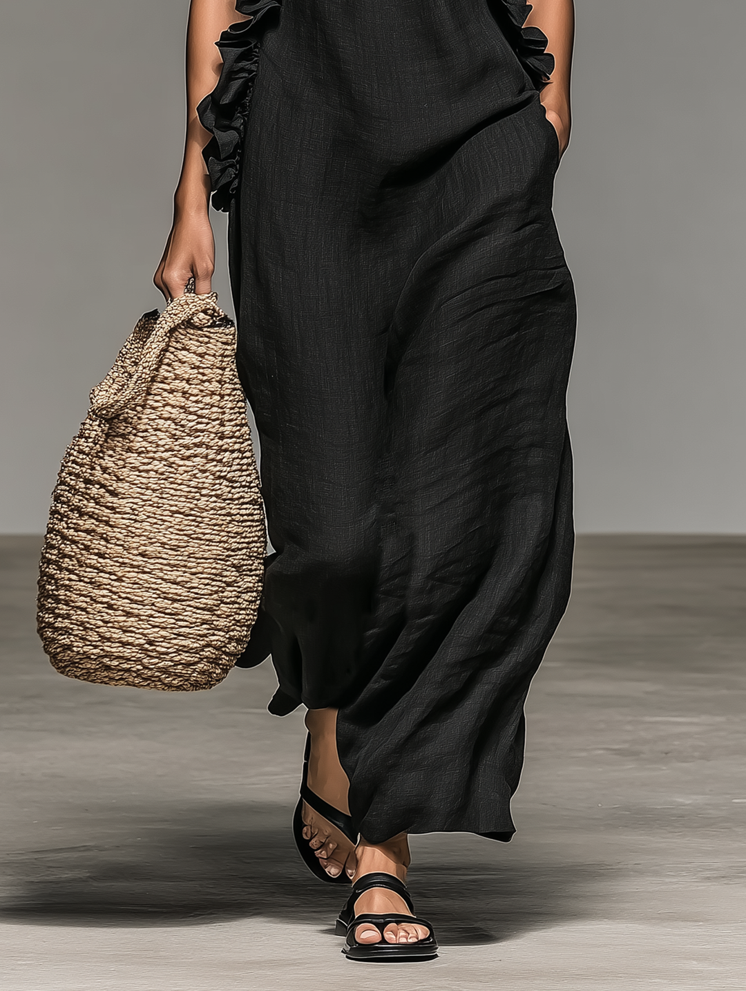 Bianca – Casual Maxi Dress with Handy Pockets