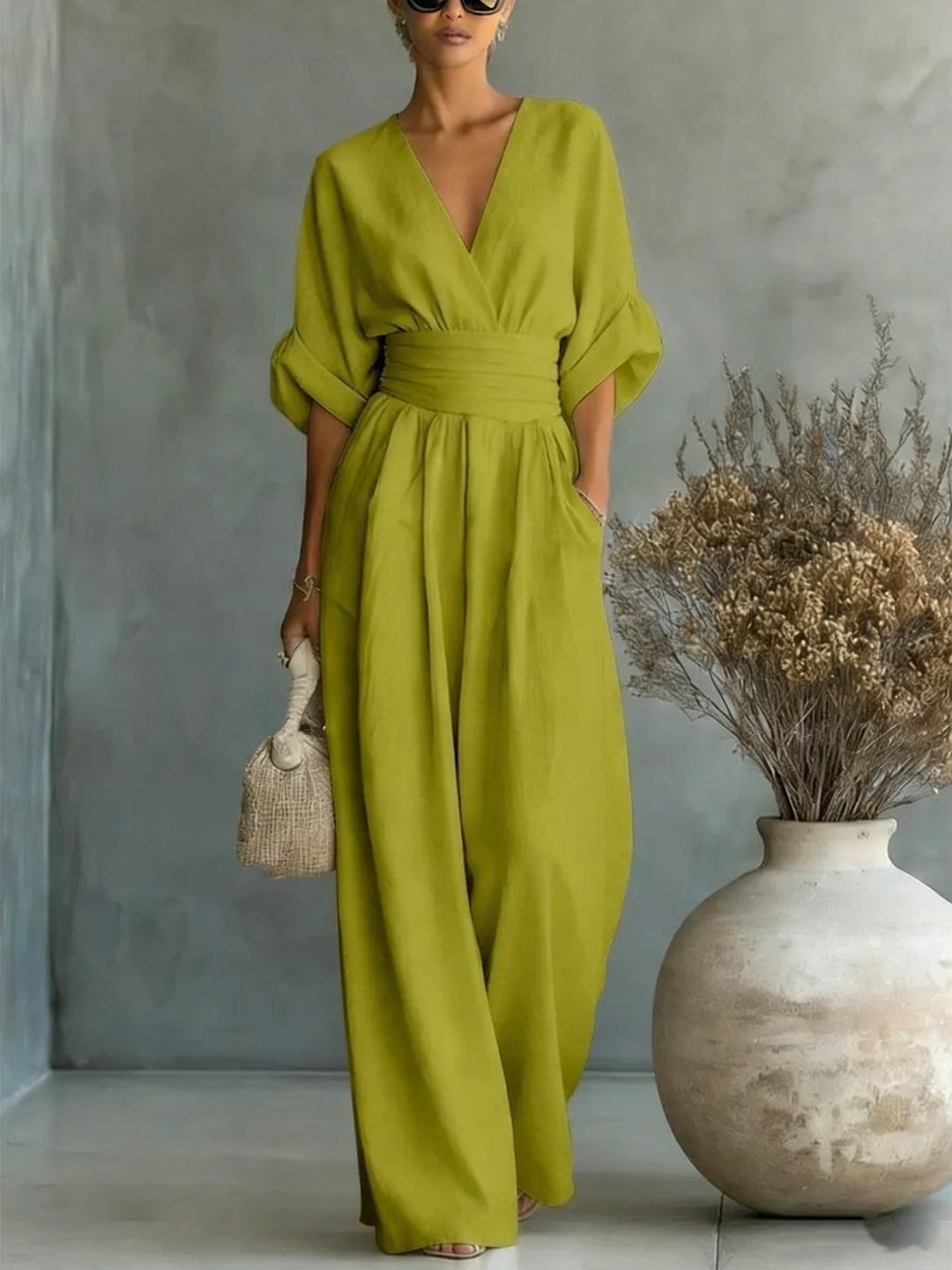Felicity – Breezy Wide-Leg Linen Jumpsuit