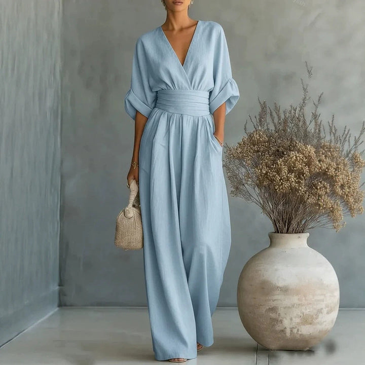 Felicity – Breezy Wide-Leg Linen Jumpsuit