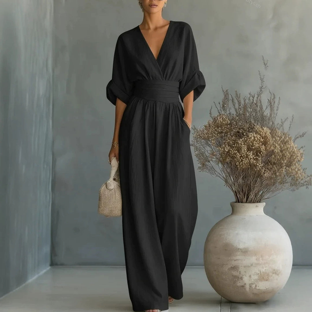 Felicity – Breezy Wide-Leg Linen Jumpsuit