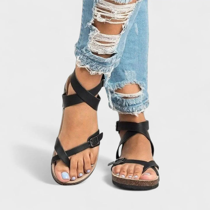 Zara – Classic Leather Strappy Sandals