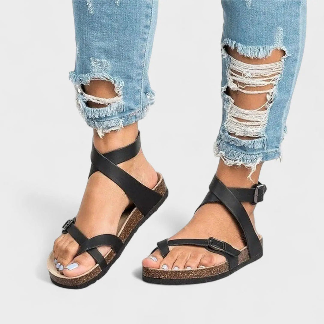 Zara – Classic Leather Strappy Sandals