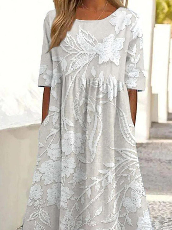Darcy – Timeless Midi Dress with Elegant Silhouette