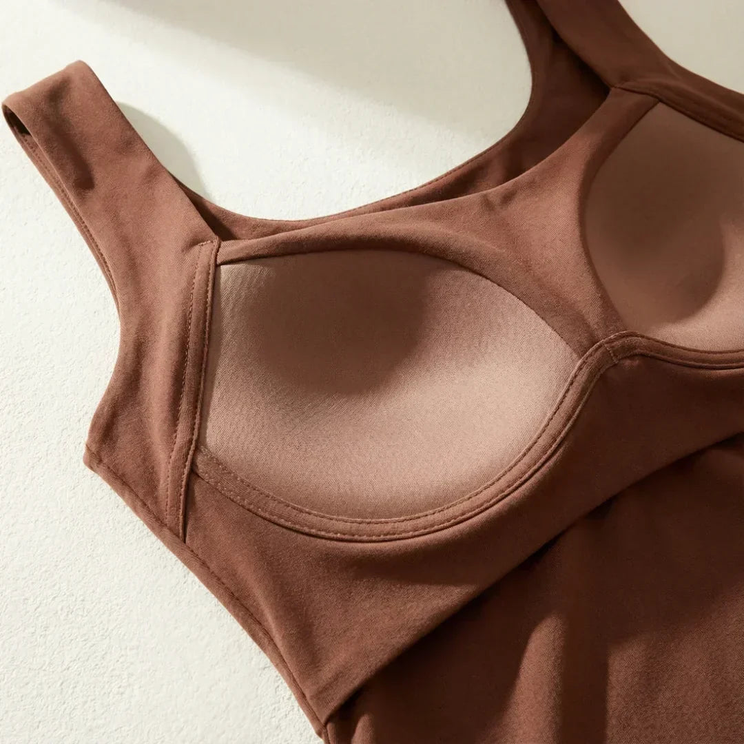 Cleo – Seamless Stretch Tank Bra with Support