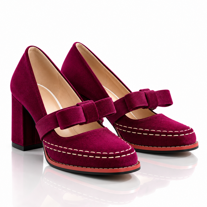 Cassie – Plush Velvet Mary Jane Heels
