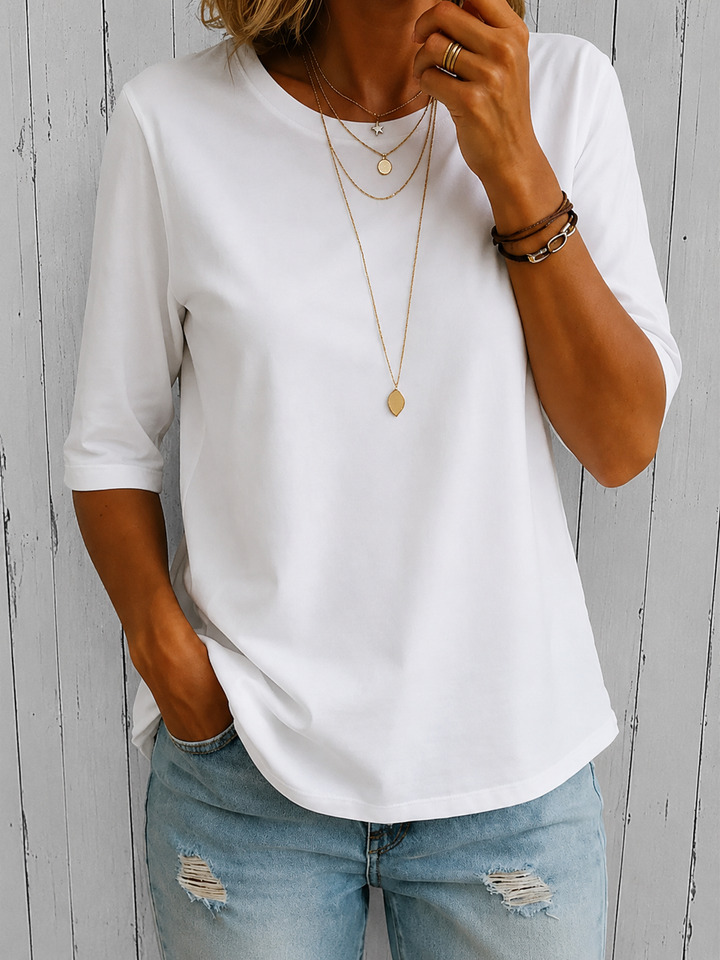 Rae | Relaxed Everyday Half-Sleeve Tee