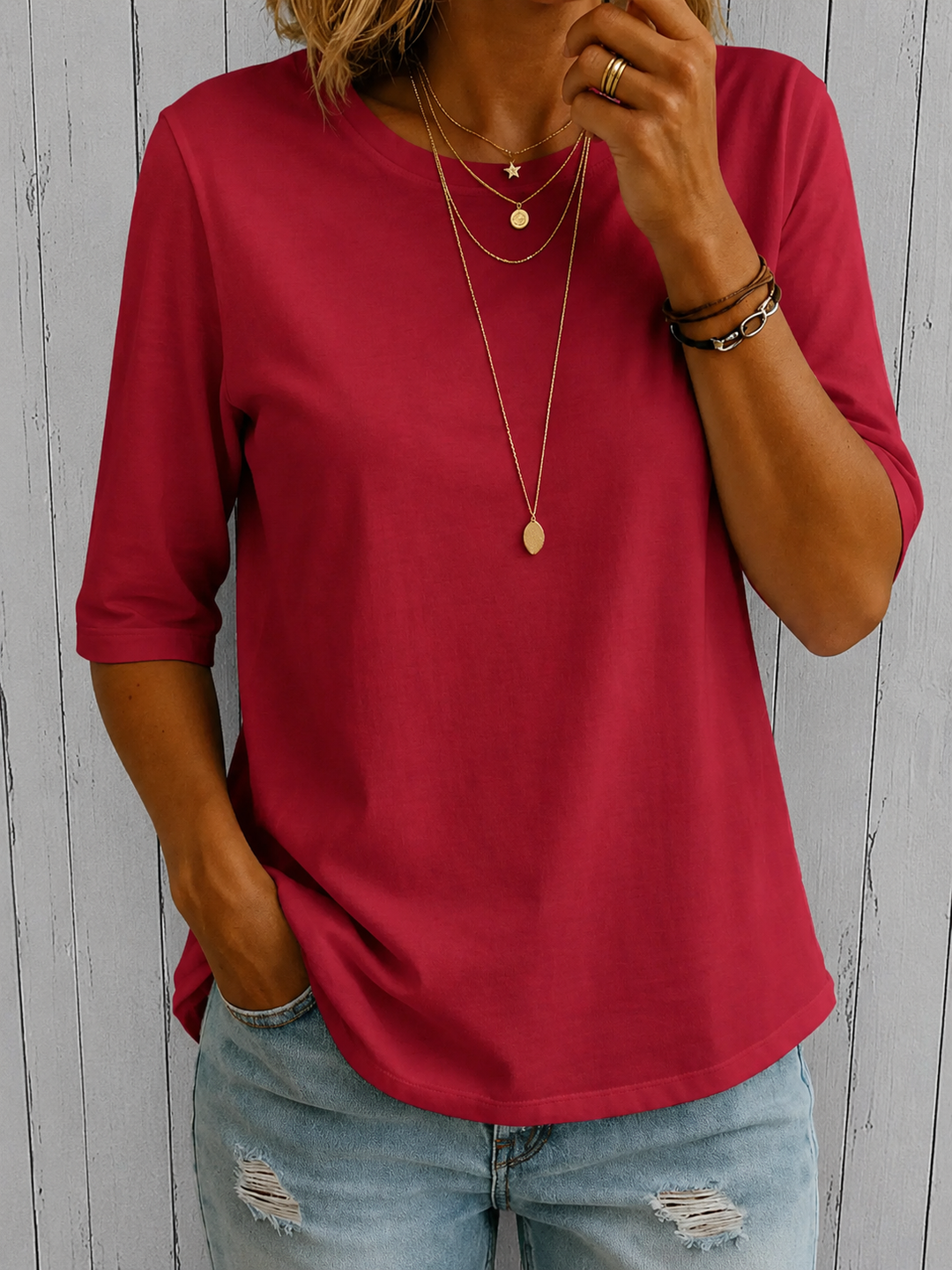 Rae | Relaxed Everyday Half-Sleeve Tee