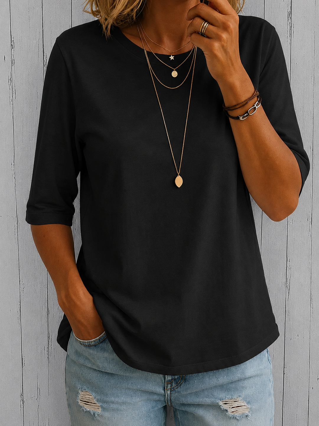 Rae | Relaxed Everyday Half-Sleeve Tee