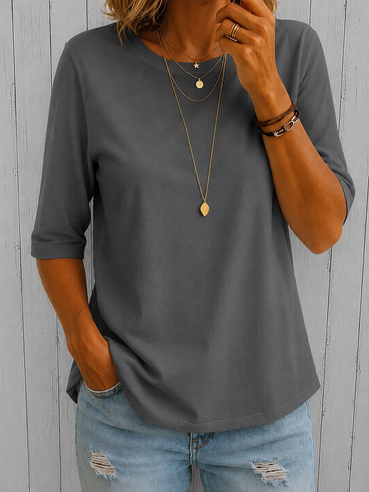 Rae | Relaxed Everyday Half-Sleeve Tee