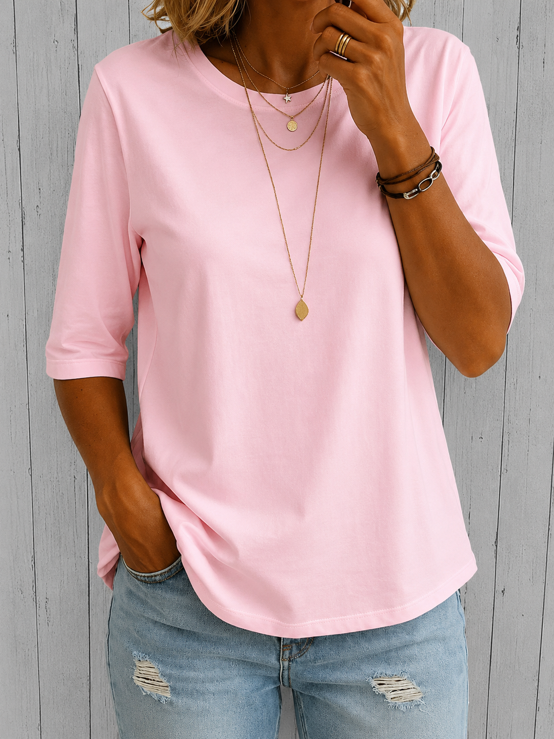 Rae | Relaxed Everyday Half-Sleeve Tee