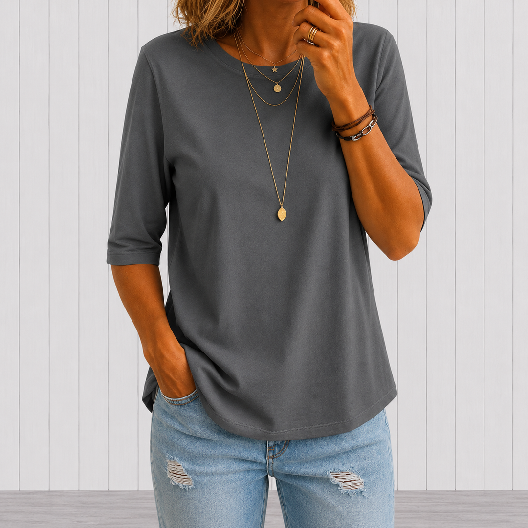 Rae | Relaxed Everyday Half-Sleeve Tee
