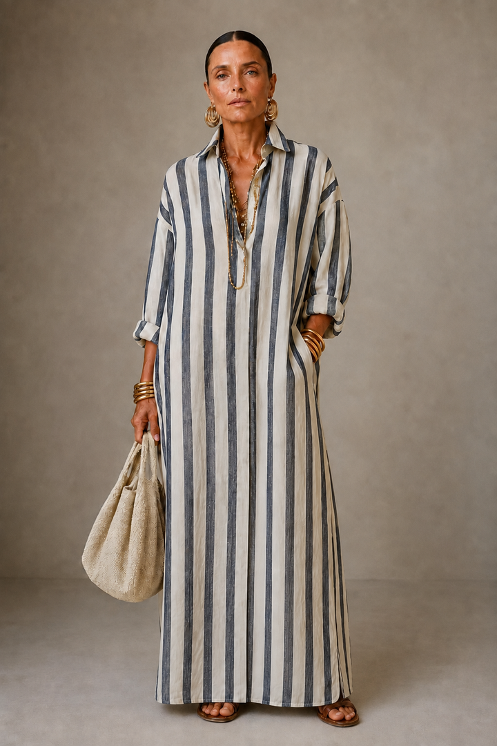Daphne – Breezy Striped Maxi Dress