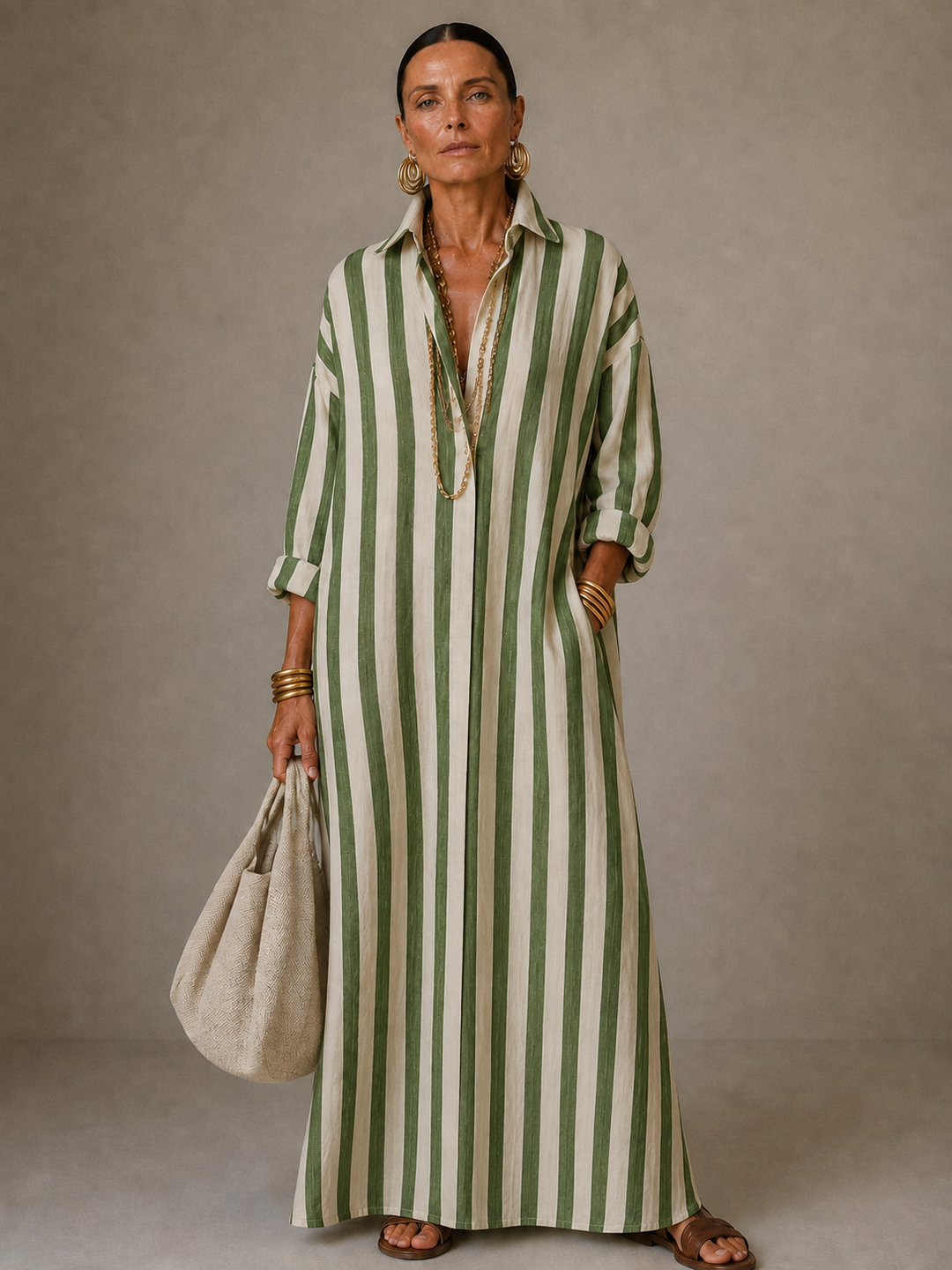 Daphne – Breezy Striped Maxi Dress