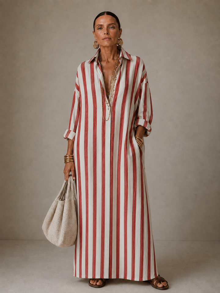 Daphne – Breezy Striped Maxi Dress
