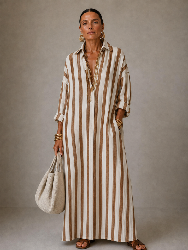 Fiona – Breezy Striped Maxi Dress