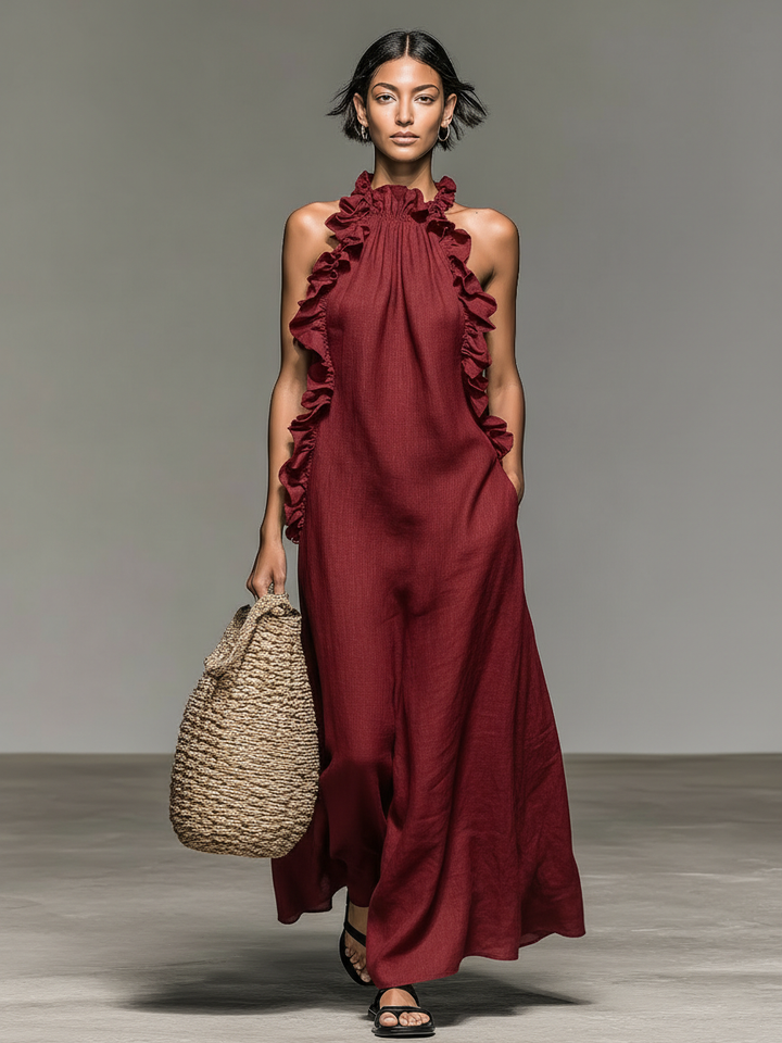 Bianca – Casual Maxi Dress with Handy Pockets