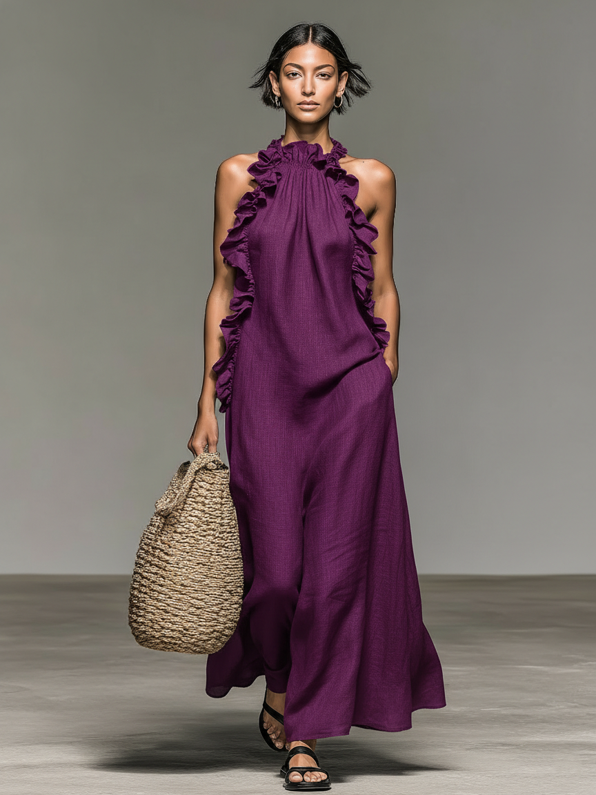 Bianca – Casual Maxi Dress with Handy Pockets