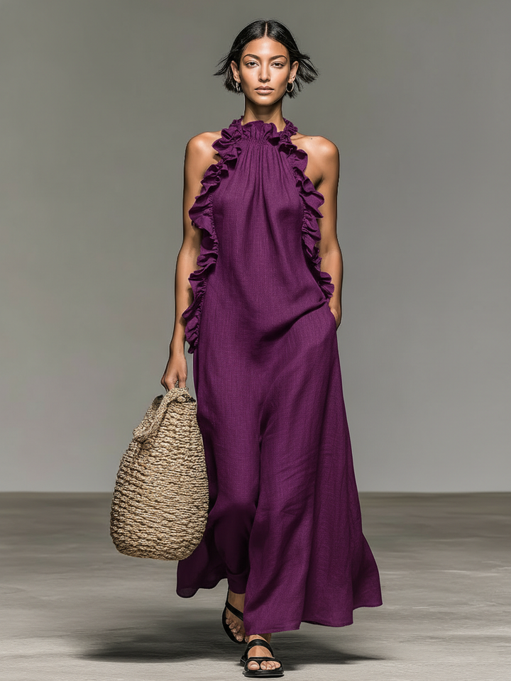 Bianca – Casual Maxi Dress with Handy Pockets