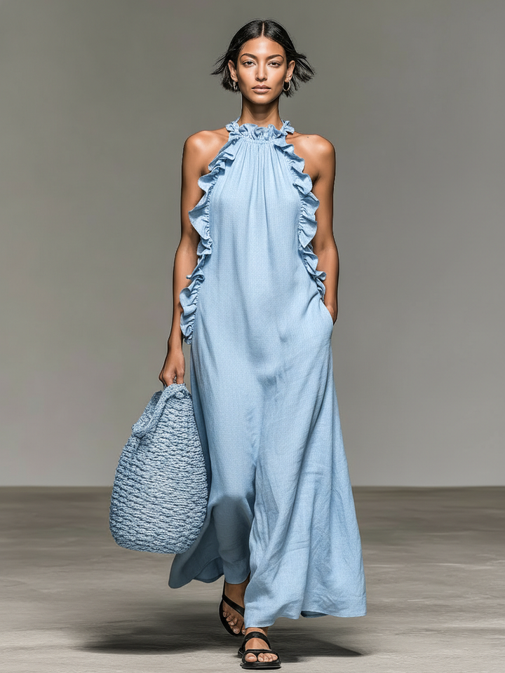 Bianca – Casual Maxi Dress with Handy Pockets
