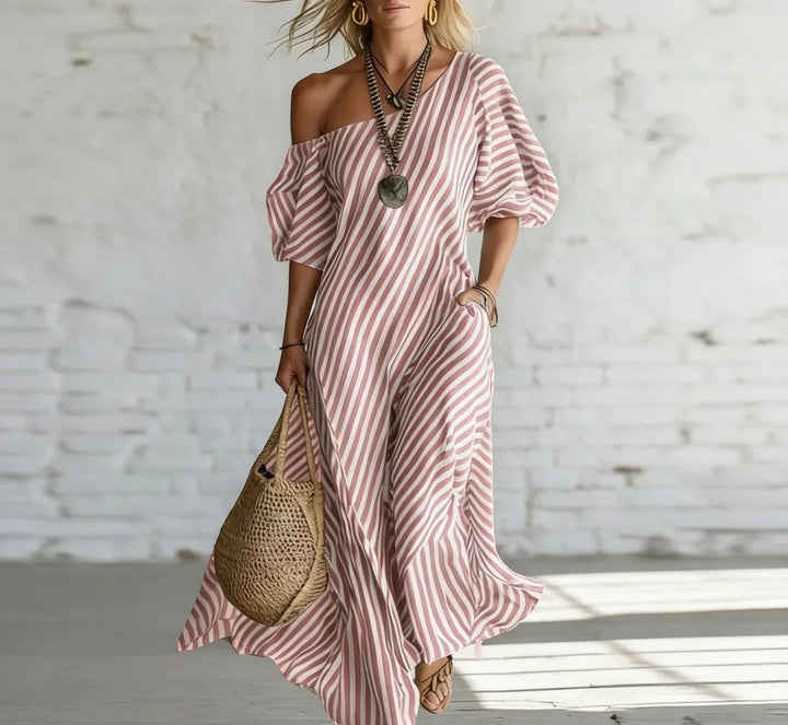 Isla – Flowing Maxi Dress with Soft Draping