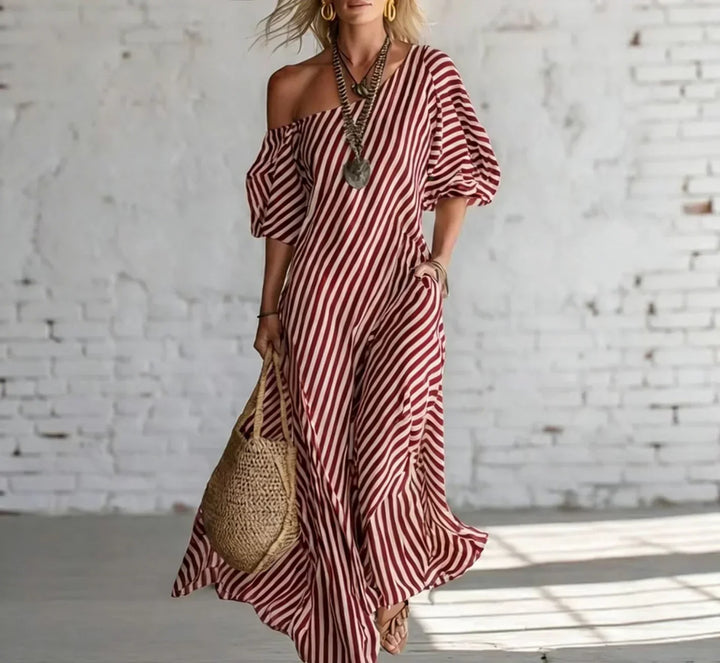 Isla – Flowing Maxi Dress with Soft Draping