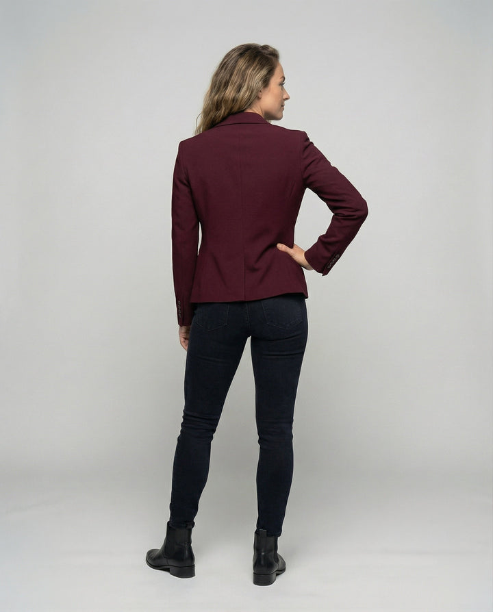 Delilah – Tailored Peplum Blazer with Notch Lapel
