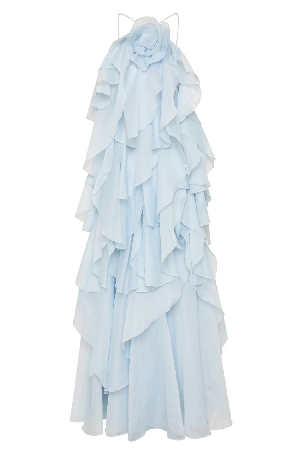 Daphne – Tiered Chiffon Halter Maxi Dress