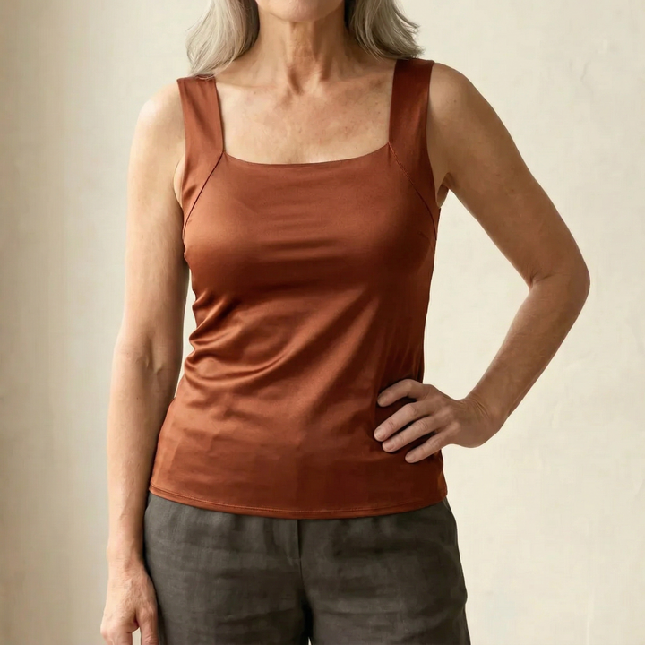 Cleo – Seamless Stretch Tank Bra with Support