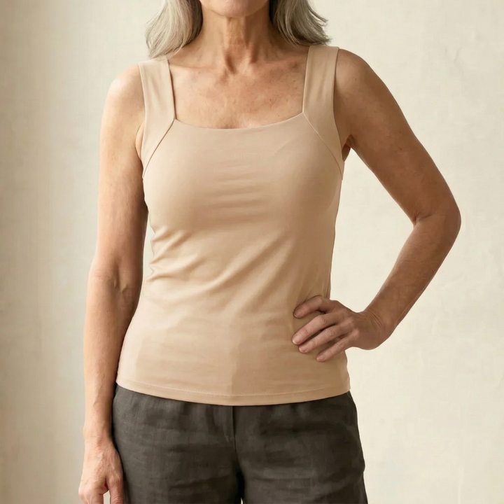 Cleo – Seamless Stretch Tank Bra with Support