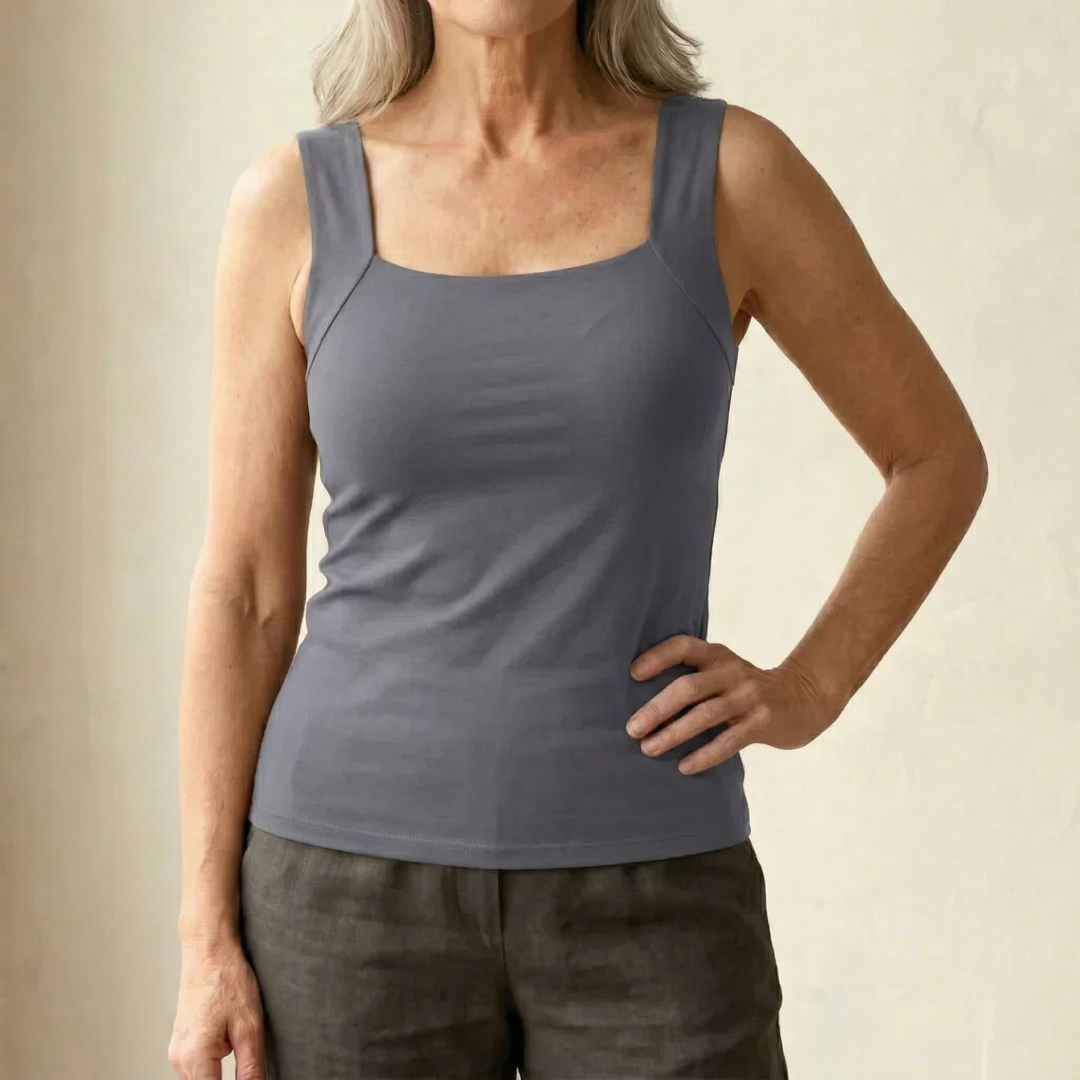 Cleo – Seamless Stretch Tank Bra with Support
