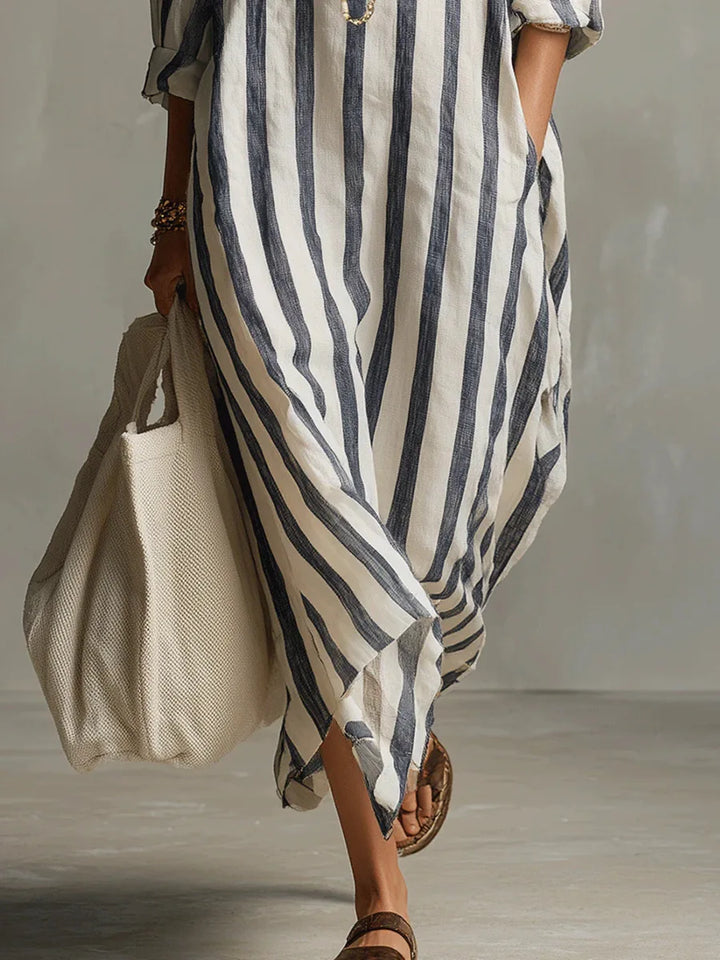 Daphne – Breezy Striped Maxi Dress