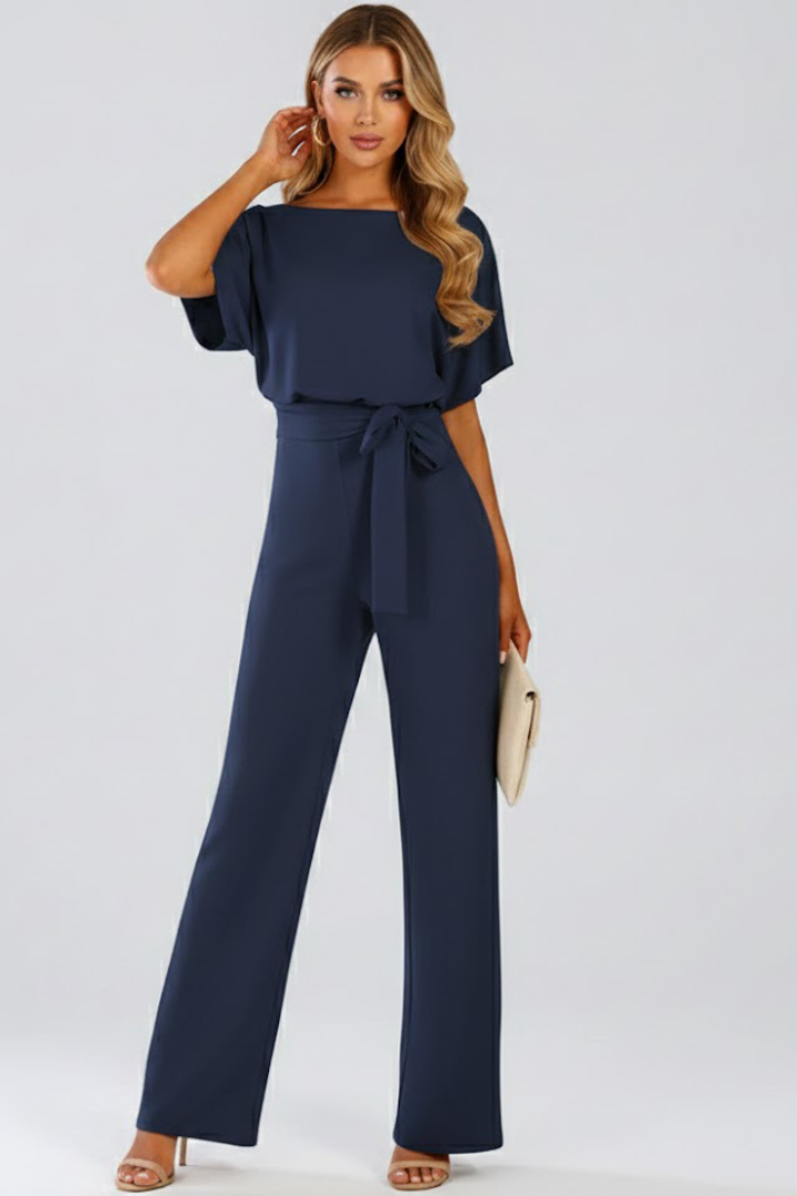 Eloise – Belted Wide-Leg Jumpsuit