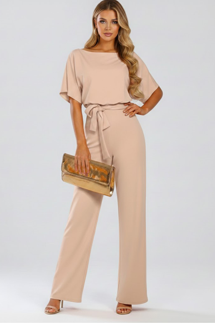 Eloise – Belted Wide-Leg Jumpsuit