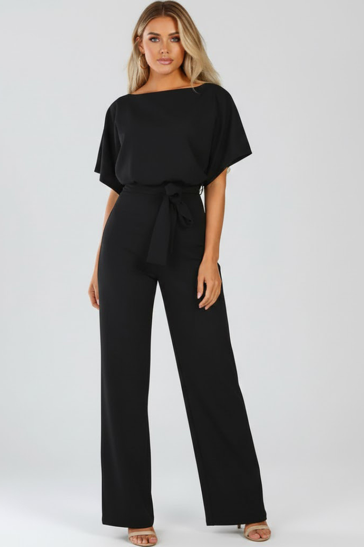 Eloise – Belted Wide-Leg Jumpsuit