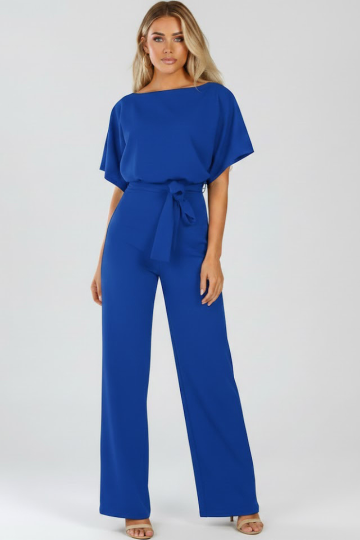 Eloise – Belted Wide-Leg Jumpsuit