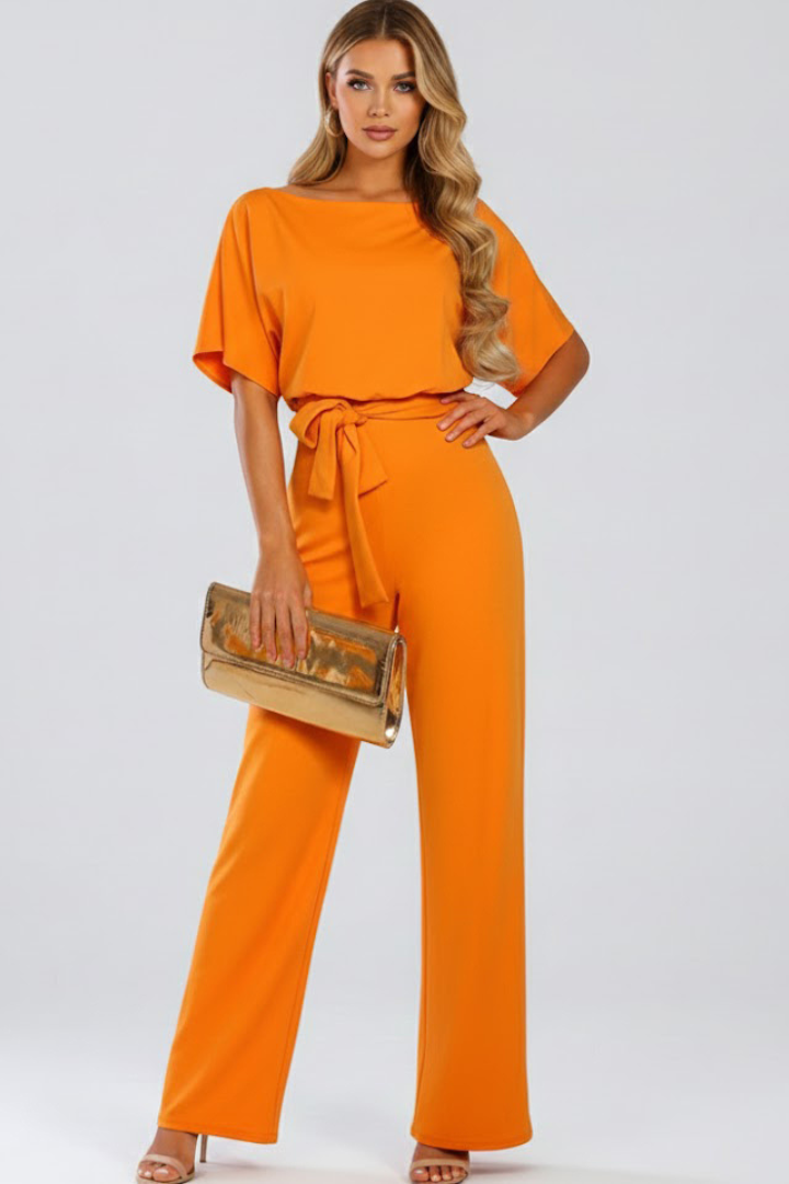 Eloise – Belted Wide-Leg Jumpsuit