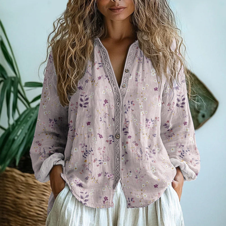 Daphne – Lightweight Linen Button-Up Shirt